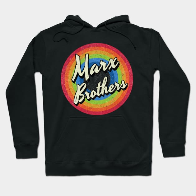 Vintage Style circle - marx brothers Hoodie by henryshifter